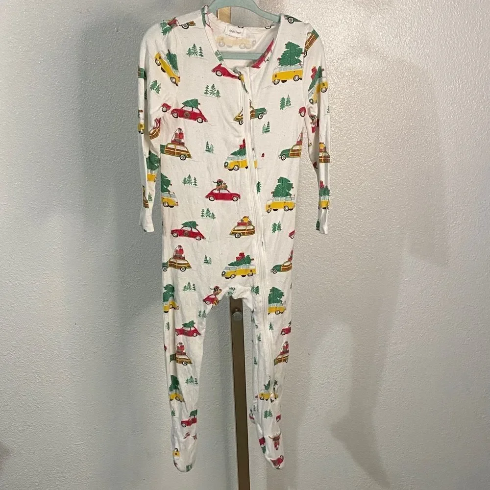 Angel Dear - Bamboo White Christmas Pajamas- 18-24m
